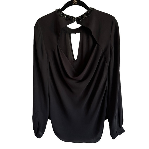 BCBGMAXAZRIA Frances Jewel-Neck Top, Size XXS - Picture 8 of 11